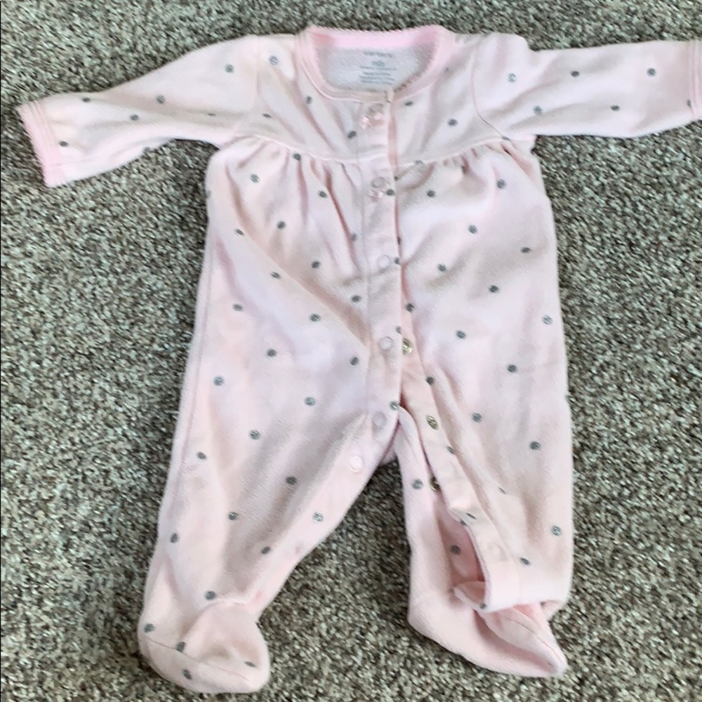 Baby girl fleece pajamas